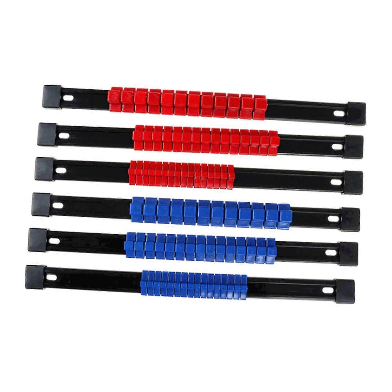 Socket Organizer Portable 6Piece For Tool Box With Rails Socket Holder, Compact, Easy Access, Fits Standard Sockets