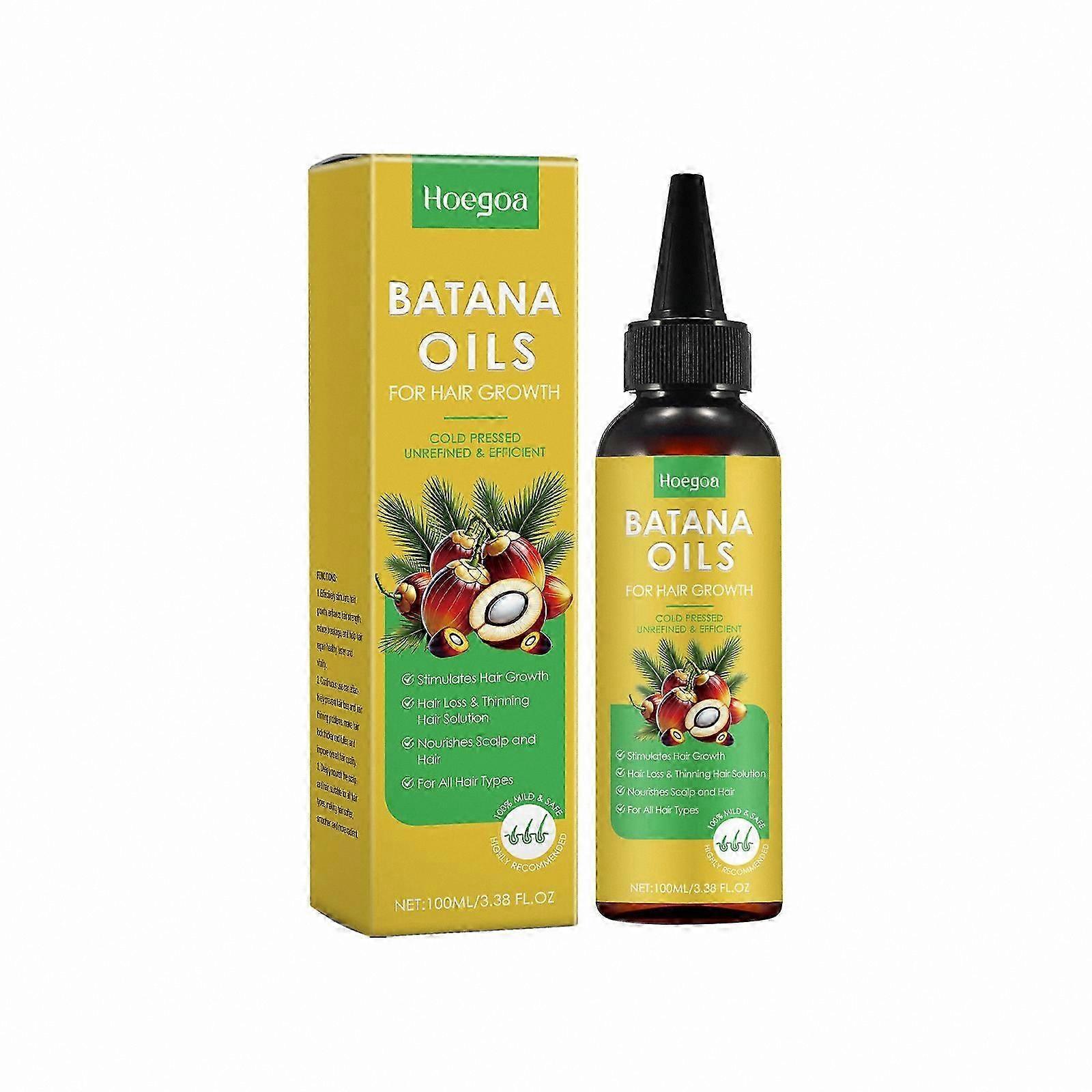 Pure Natural Hair Growth Oil, Organic Formula for Thicker Stronger Hair, 100% Raw Cold-Pressed Treatment