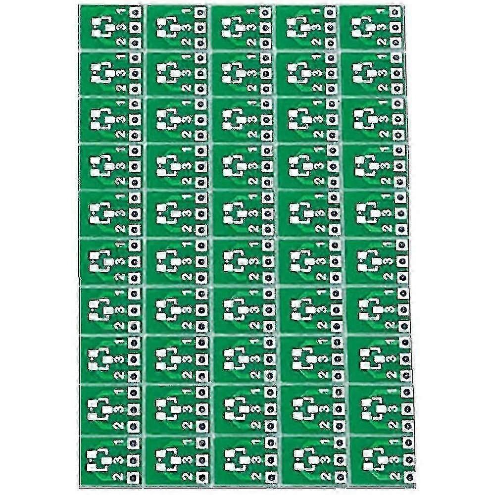 SOT23 to SIP3 IC Socket Adapter Converter Plate - 50 Piece Pack - Double-Sided SMT Turn DIP Compatibility
