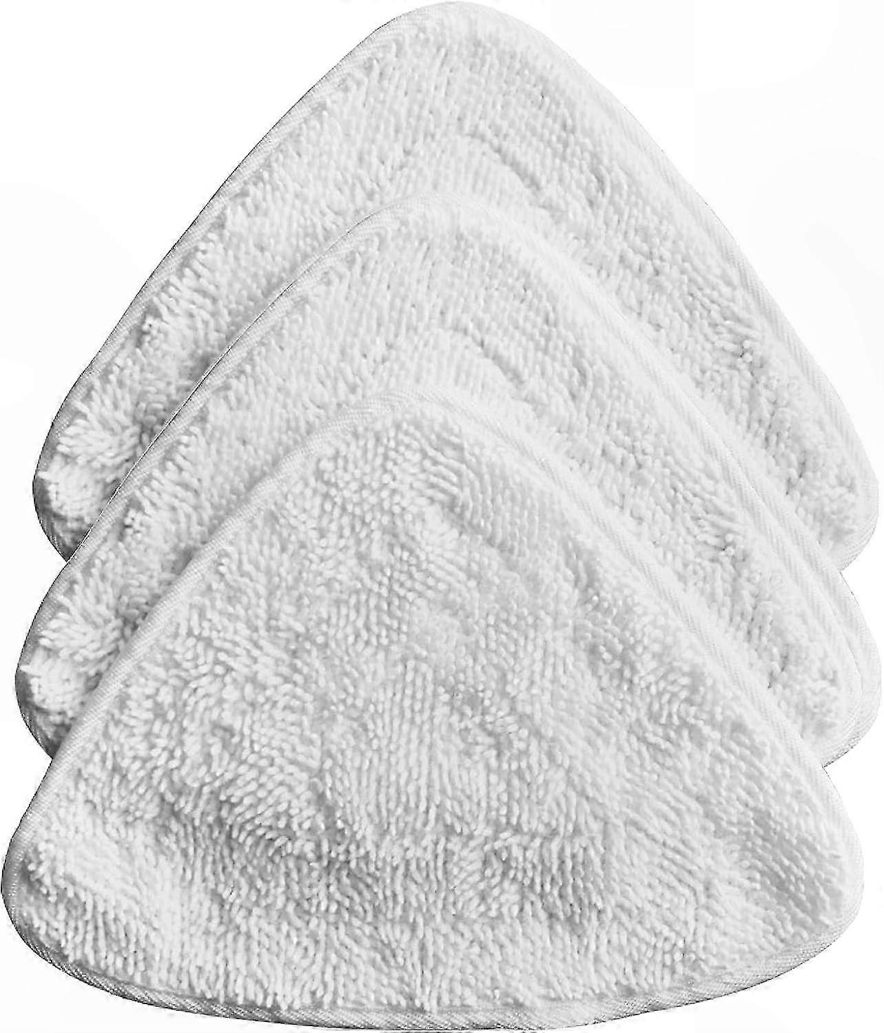 3-Pack Microfiber Cleaning Pads for Steam Mops - Replacement Refills for Hot Spray Mops, Compatible with Multiple Brands