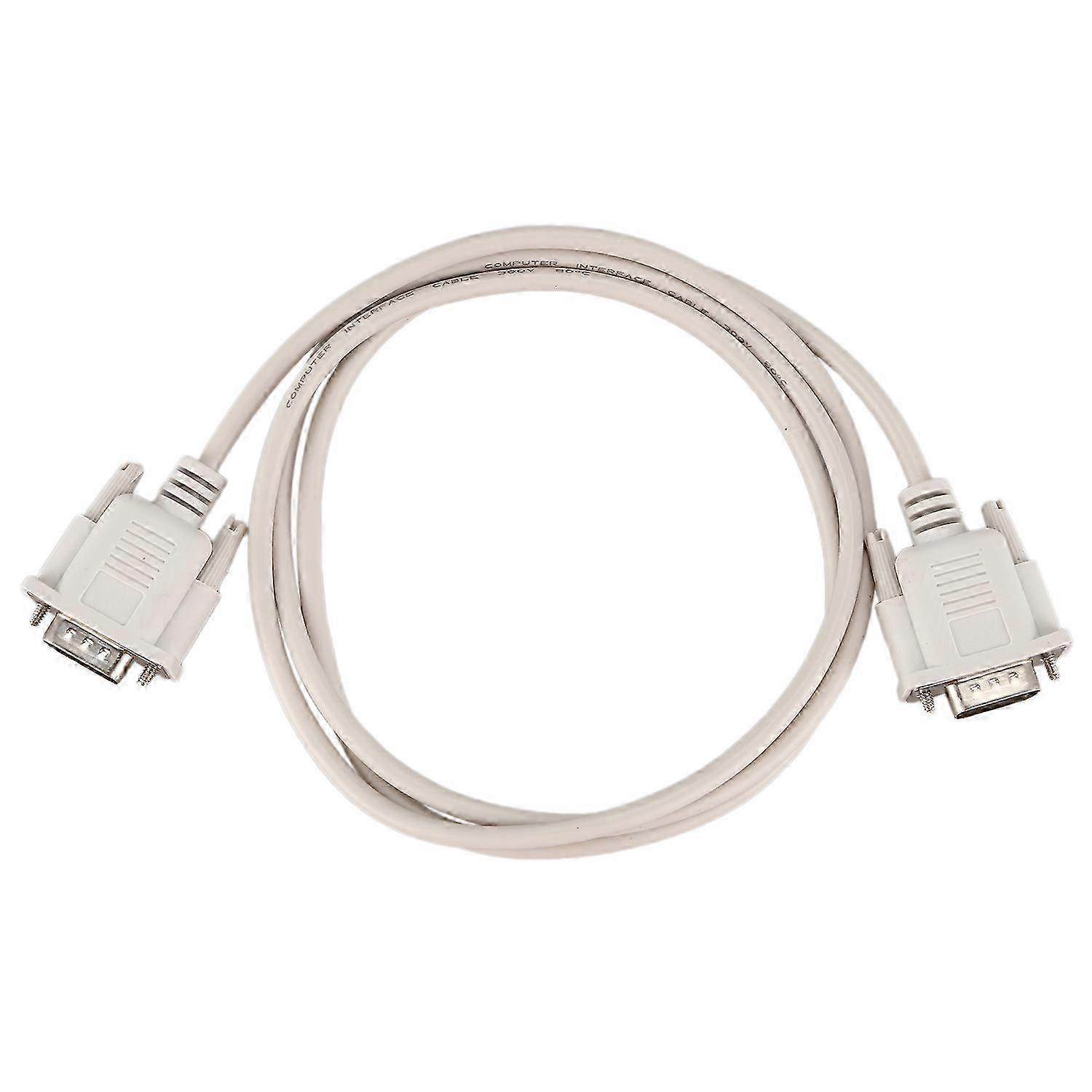 1.4M RS232 DB9 9-pins male naar VGA videoadapterkabel lichtgrijs - universele compatibiliteit