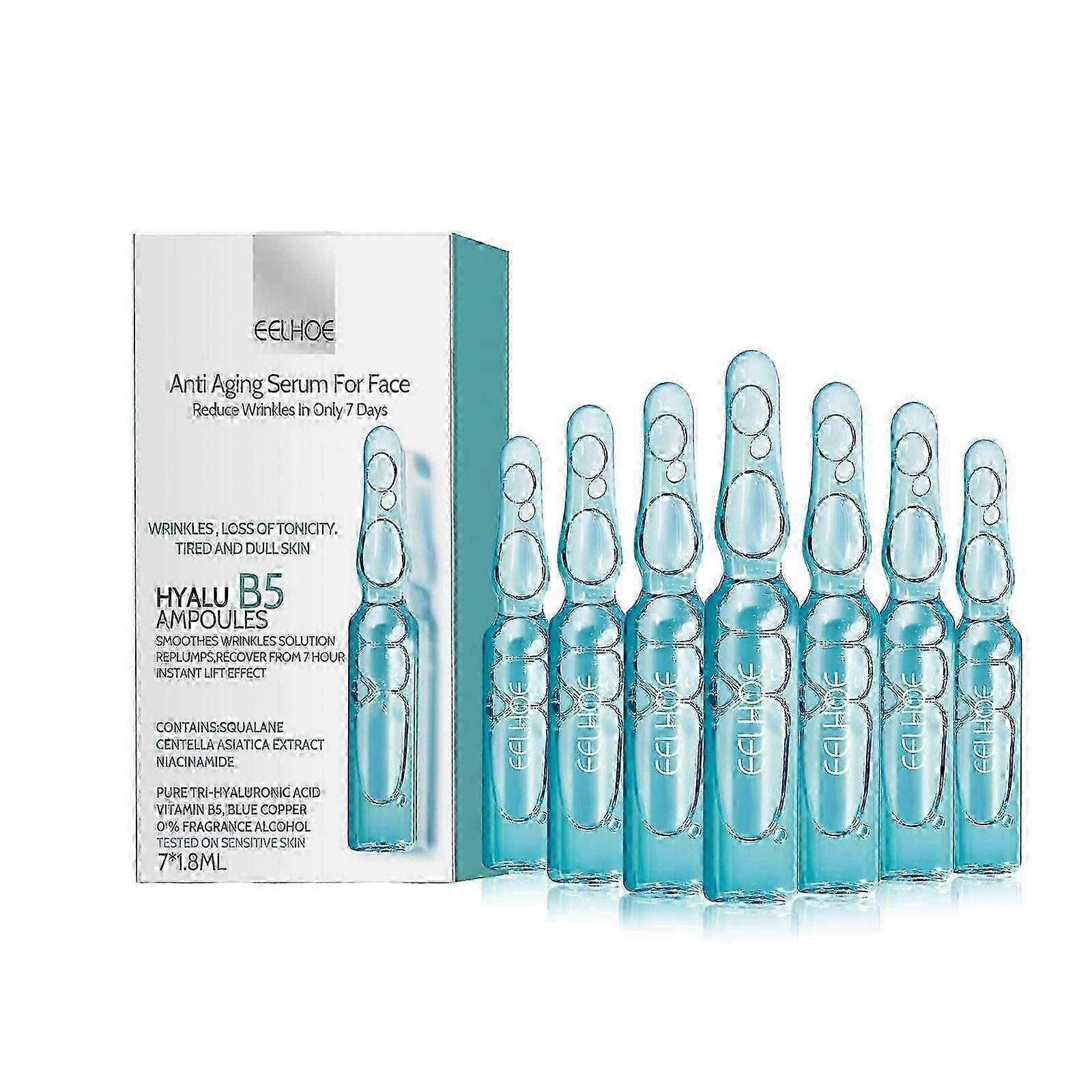 Barsinfi 7 יח '1.8ml Hyalu B5 אמפולות נגד קמטים תמצית אמפולה טיפול סרום אנטי אייג'ינג לפנים להפחתת קמטים