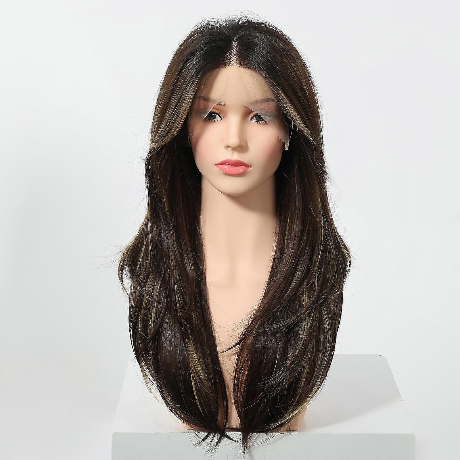Wolf Cut 13x6 Free Parting Lace Front Wig for Women – Heat-Resistant Synthetic with Natural Look