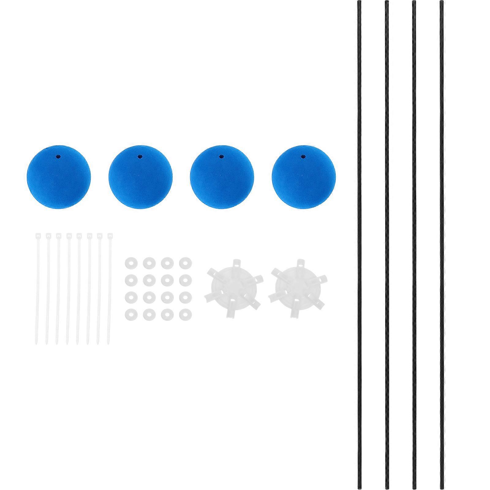 2 Sets Remote Control Aircraft Model Frame for Adults with Assorted Color Plastic Material and Advanced Aerial Observation Function