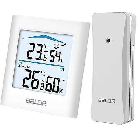 Wireless Weather Station with Outdoor Sensor, Digital Thermometer and Hygrometer