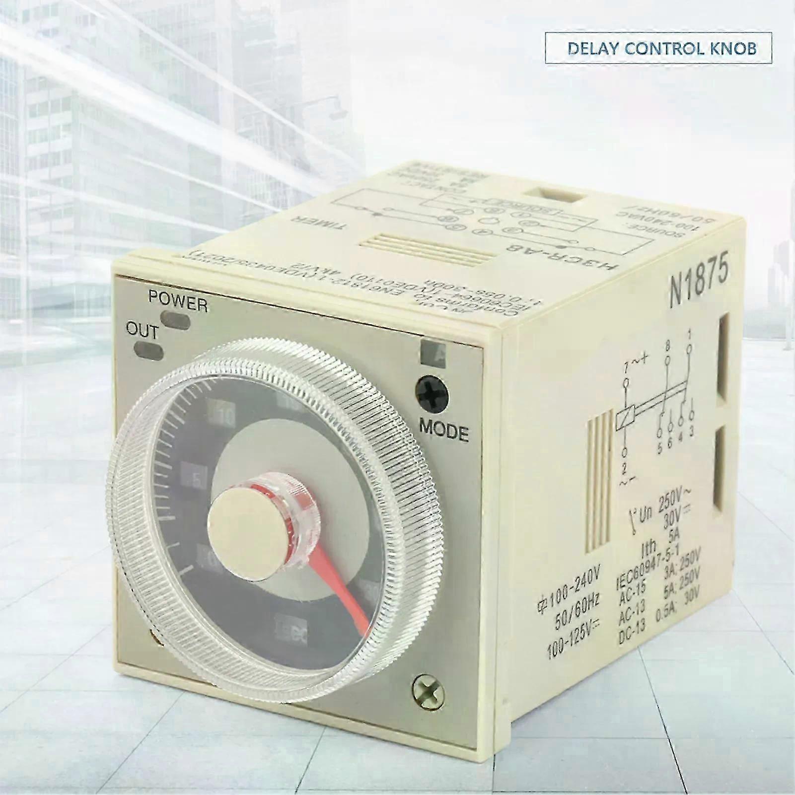H3CRA8 Delay Timer Relay 12S300H Knob Control Time Relay 8Pin AC220V