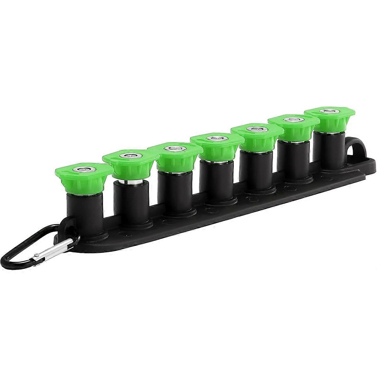Pressure Washer Tips 7 Pack 25 Degree Green 1/4 Inch QC