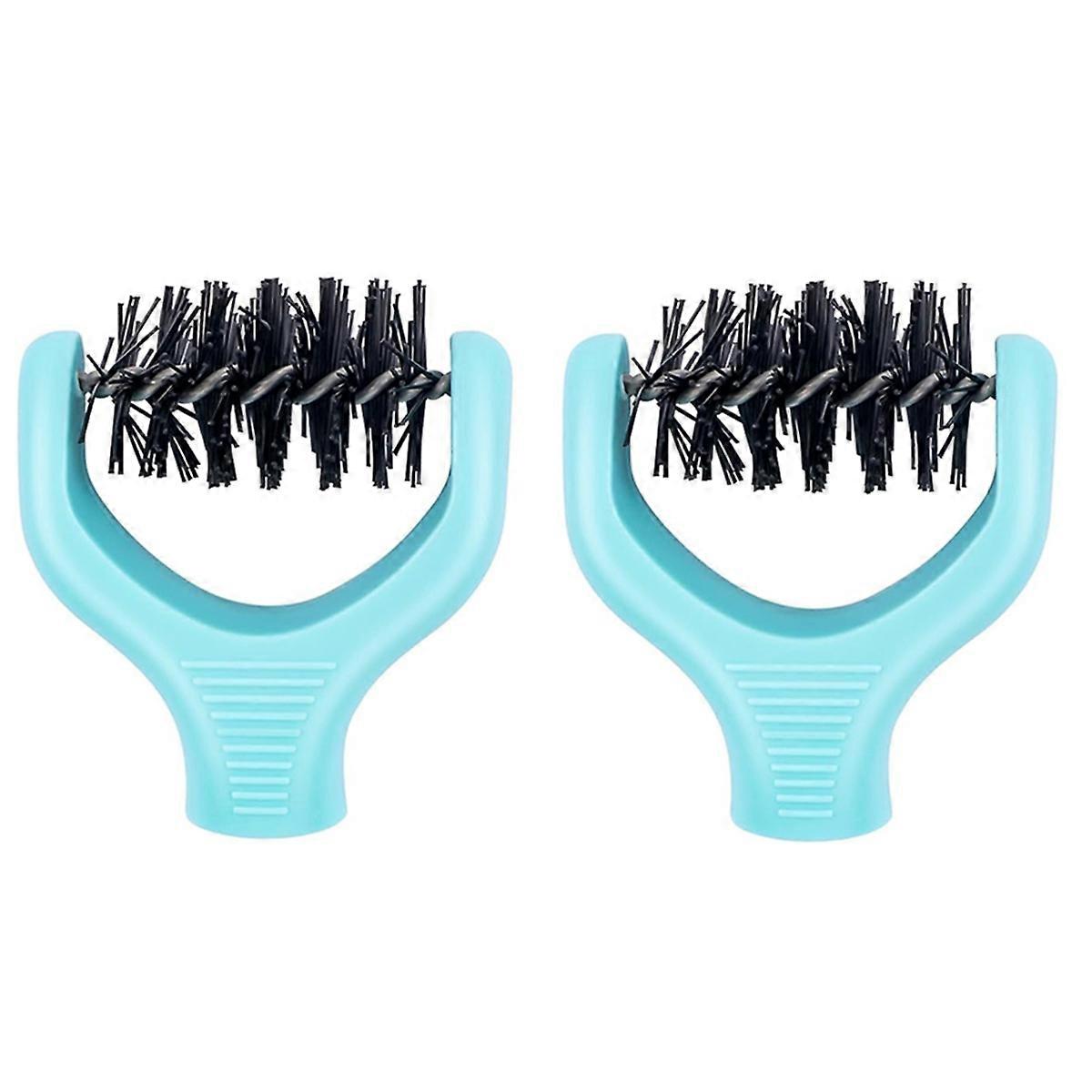 2pcs Blue Replacement Brush Tips for Die Cleaning Tool - Easily Clean Tiny Paper Bits From Etched Di