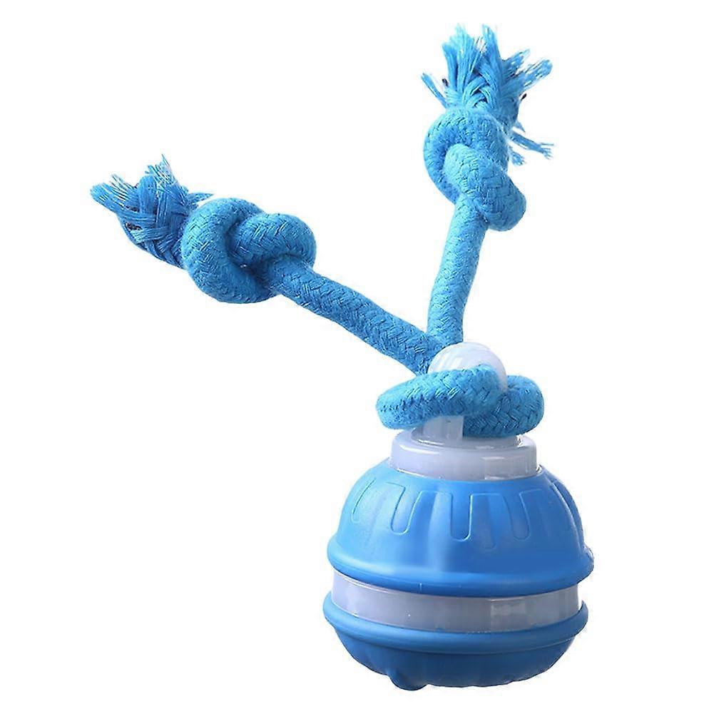Interactive Dog Ball Squeaky SelfRolling Toy For Small To Medium Dogs Blue