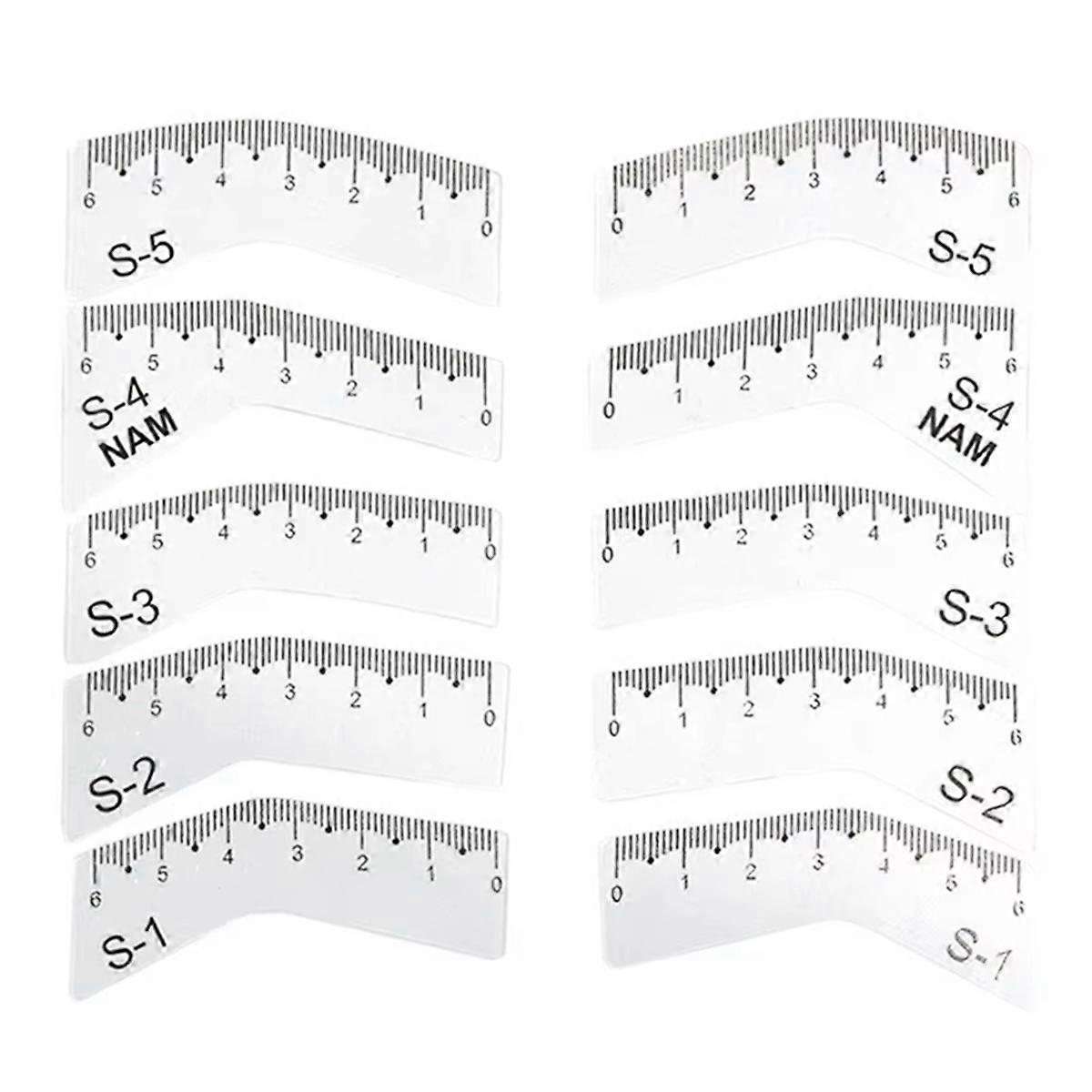 5 Pairs Eyebrow Ruler DIY Eye Brow Drawing Guide Styling Shaping Grooming Template Card Eyebrow Easy Make Up Tools