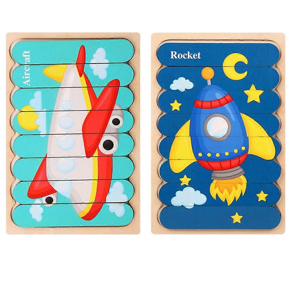 Wooden Puzzle Toy for Kid Educational Strip-Type Puzzle Toys