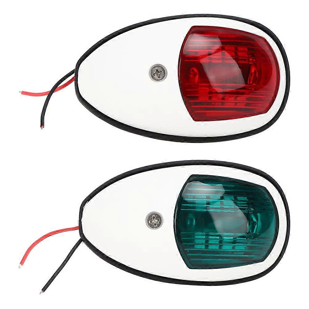 1Pair Portable Durable Yacht Navigation Light 1030V Wide Pressure Shipping Signal Lampwhite