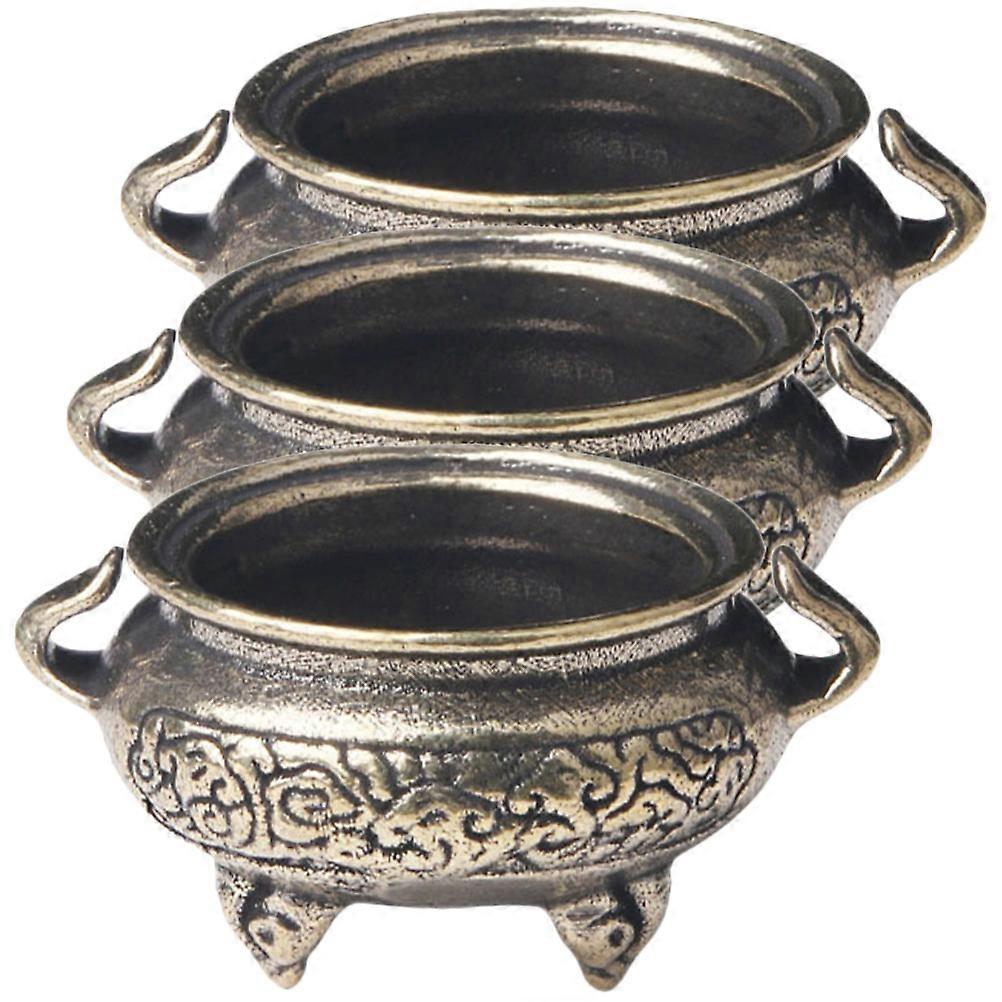 Aromatherapy Incense Burner Brass Decor with 9Pcs Vintage Set