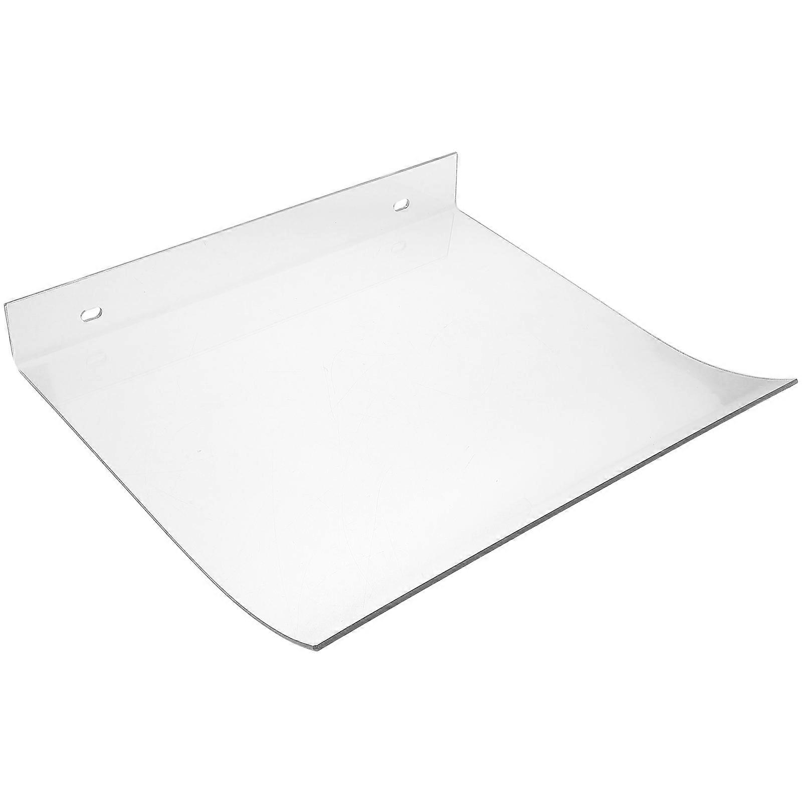 Balcony Rain Shelter Transparent Plastic Square Outdoor Space Light Transmission 1Pack