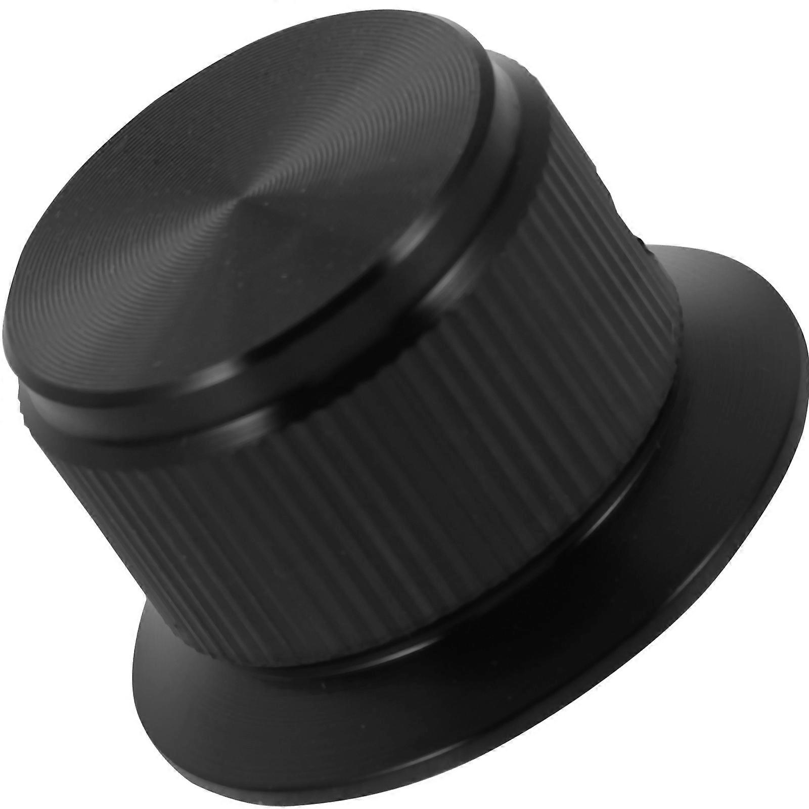 Black Volume Potentiometer Knob Replaceable Cap for Guitar Use Durable Alloy