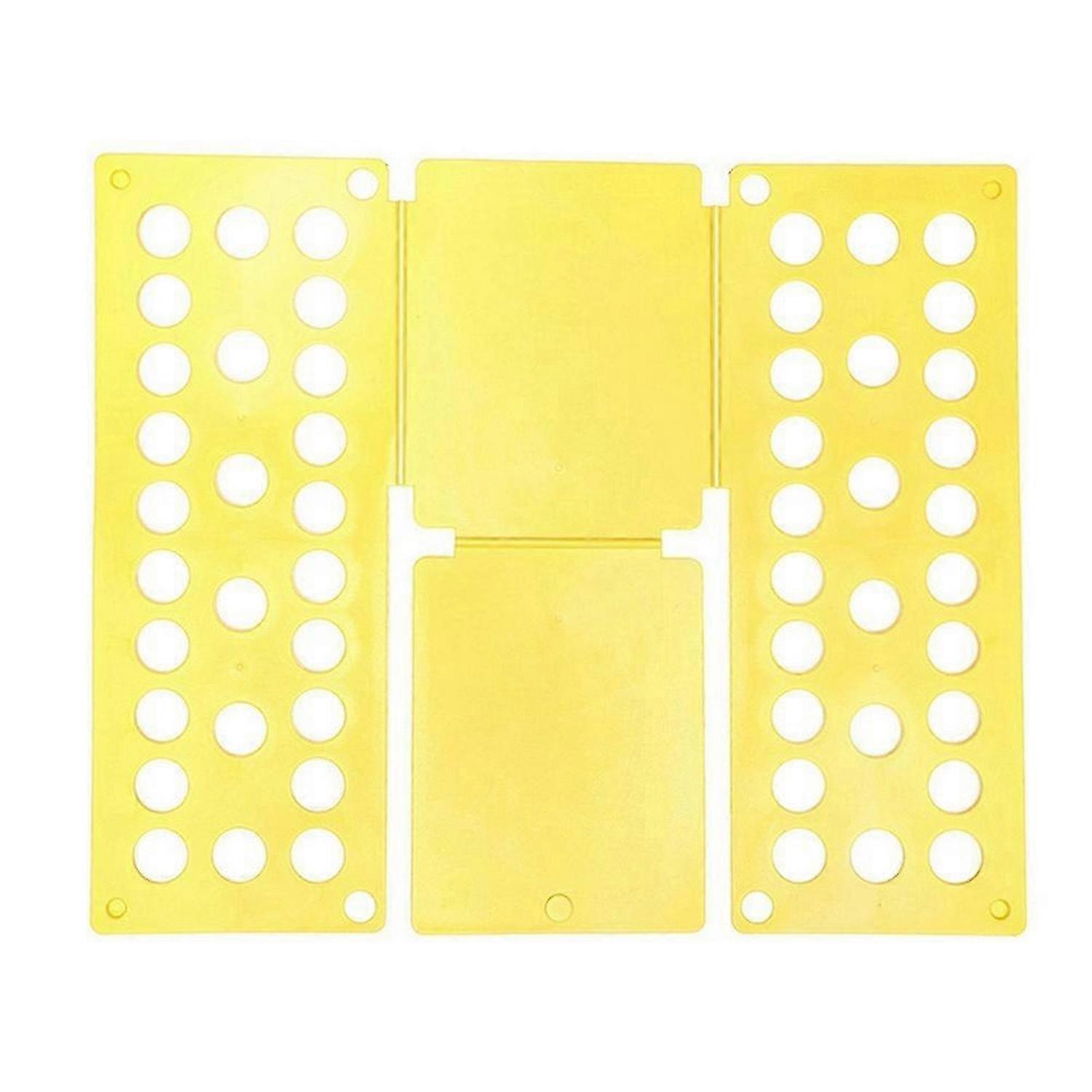 Plastic Clothes Folding Board Home Storage Tool Yellow