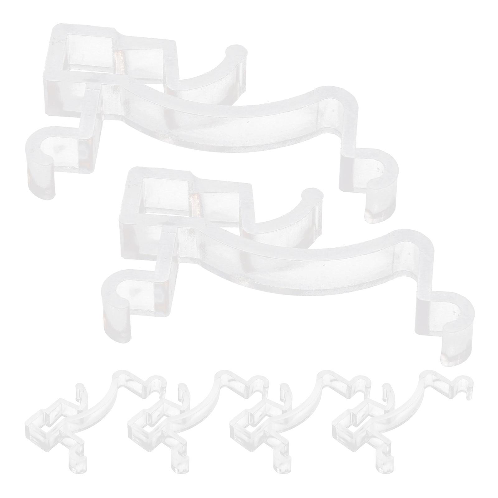 Vertical Blind Clips Hidden Valance Clips for Home Use 30Pcs Clear Plastic