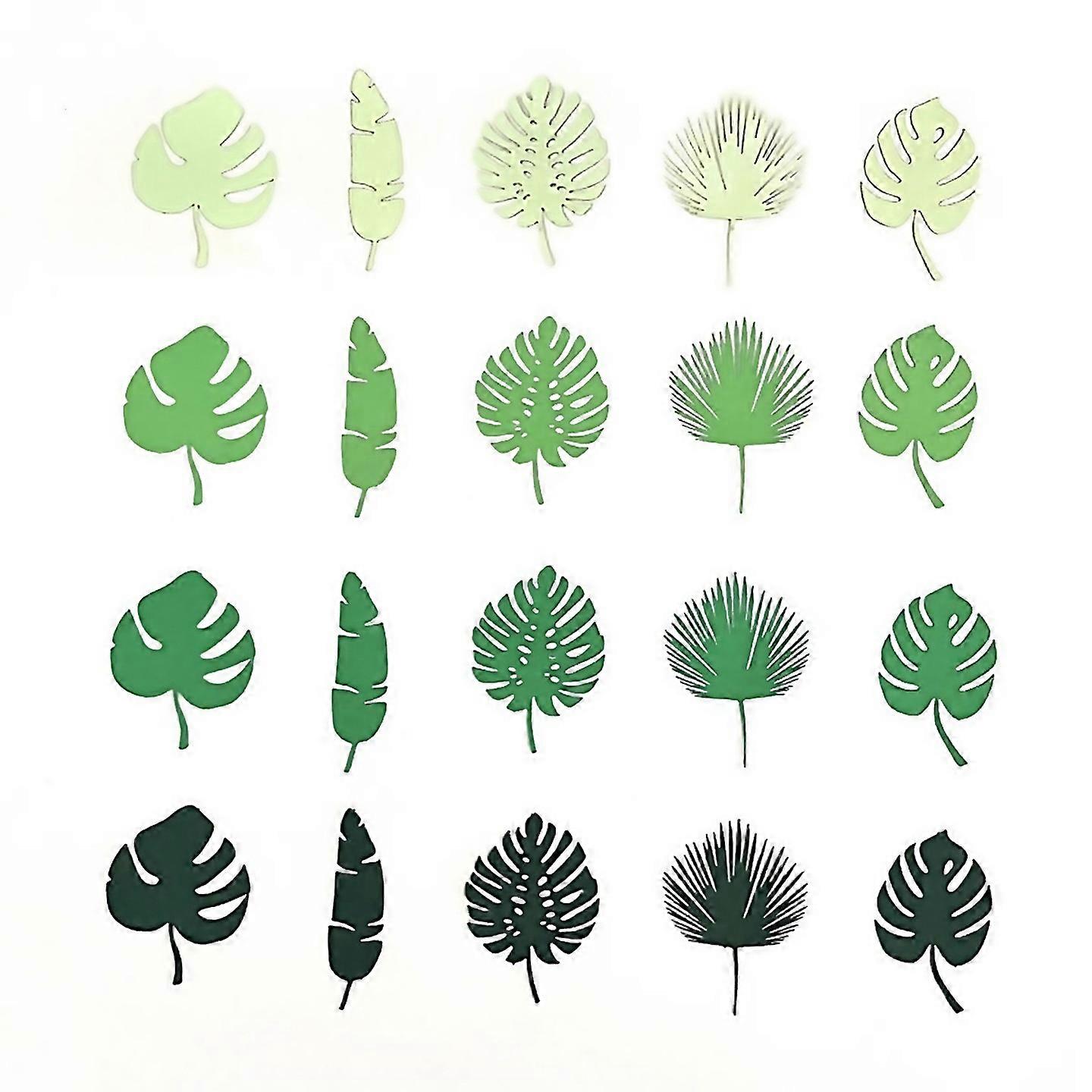 For 500pcs Monstera Paper Leaf Plants Summer Confetti Decor