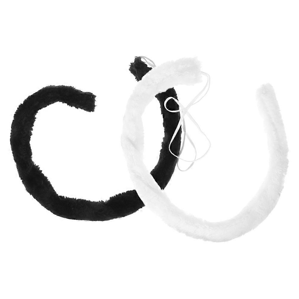 Costume Tail Prop For Halloween And Carnival Occasions Designed For Adults And Children Offering Fun And Comfort In 2Pcs