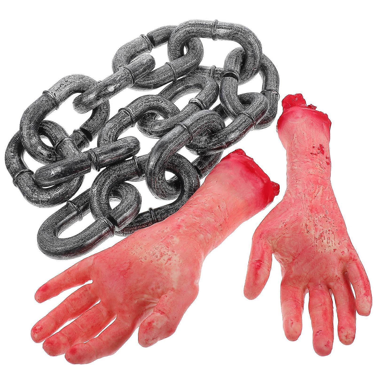 Broken Hand Props Halloween Decor for Party 3Pcs Assorted