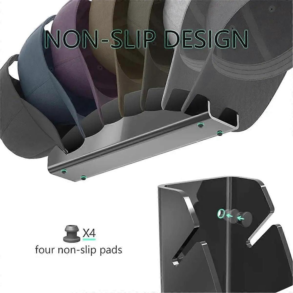 2PCS Hat Stand for Baseball Caps,Acrylic Hat Organizer,A