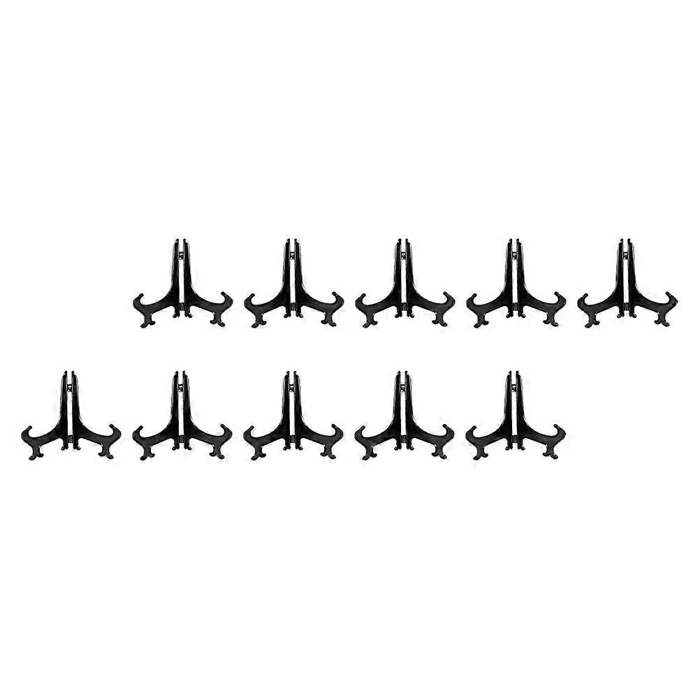 Plastic Tea Cake Rack Display Stand for Holding Use 12Pcs Black Set