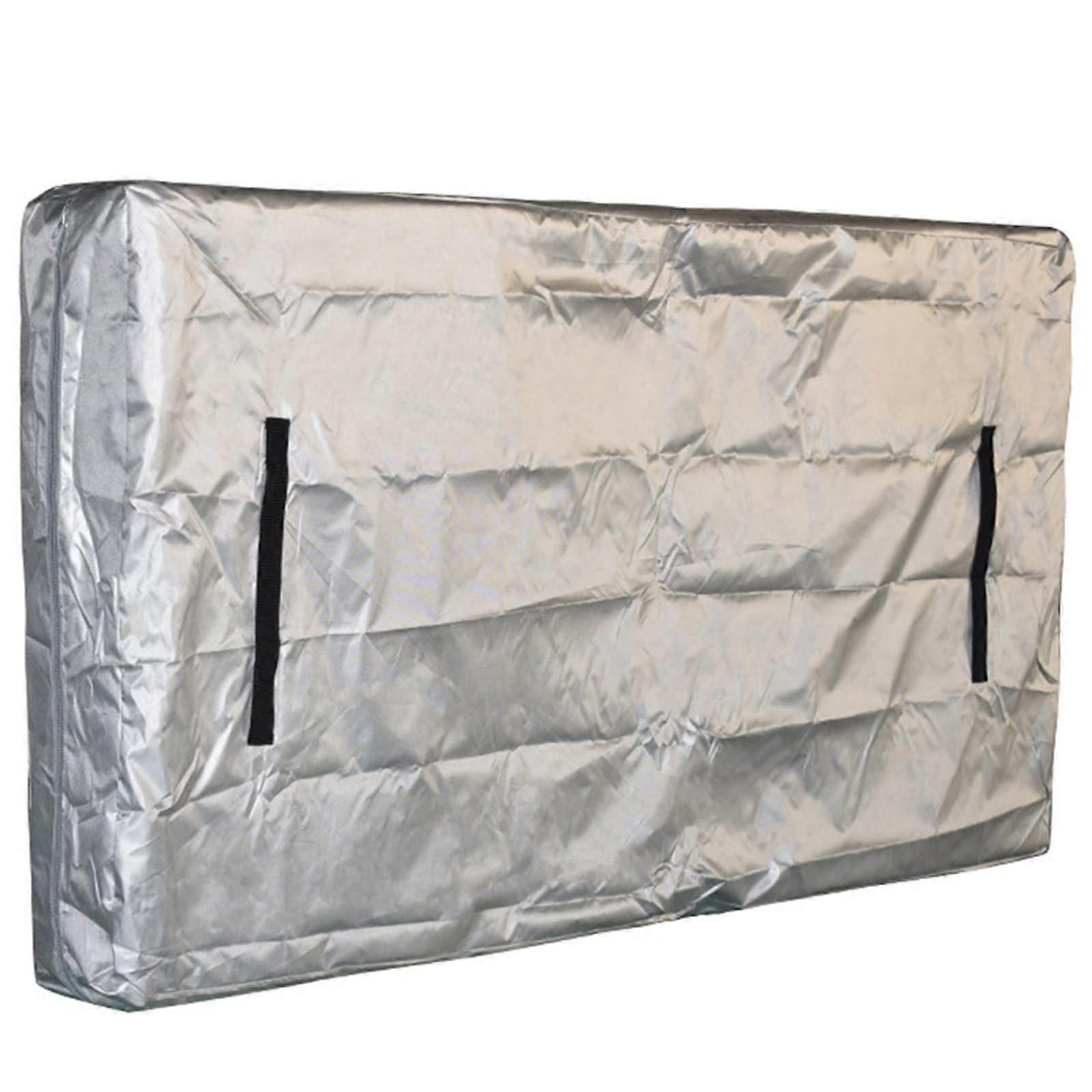 Reusable Mattress Bag For Moving And Storage, HeavyDuty Silver 82x16x79 With Durable Handles And Zipper