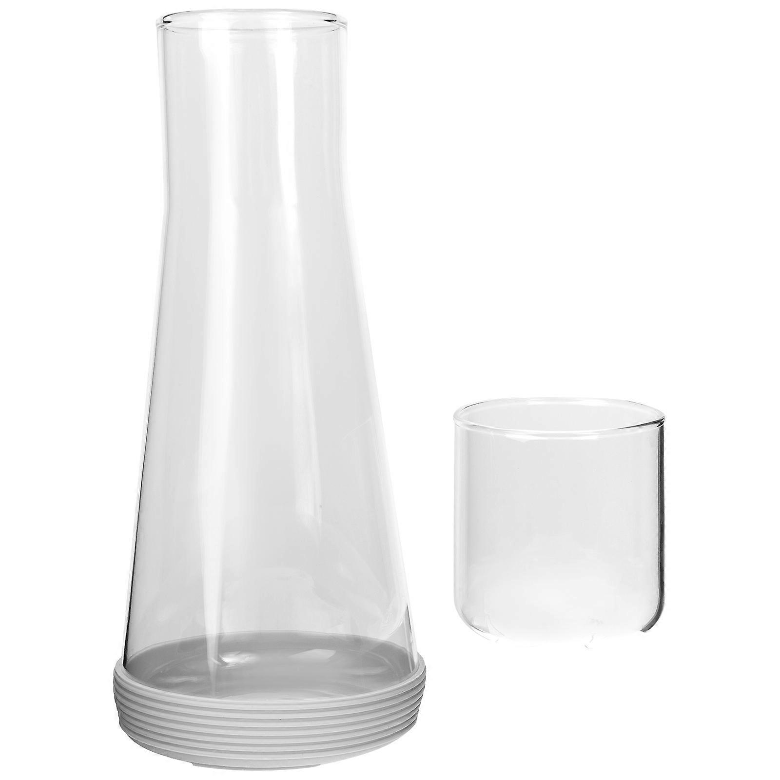 Bedside Carafe Transparent Water Carafe for Daily Use 5Sets