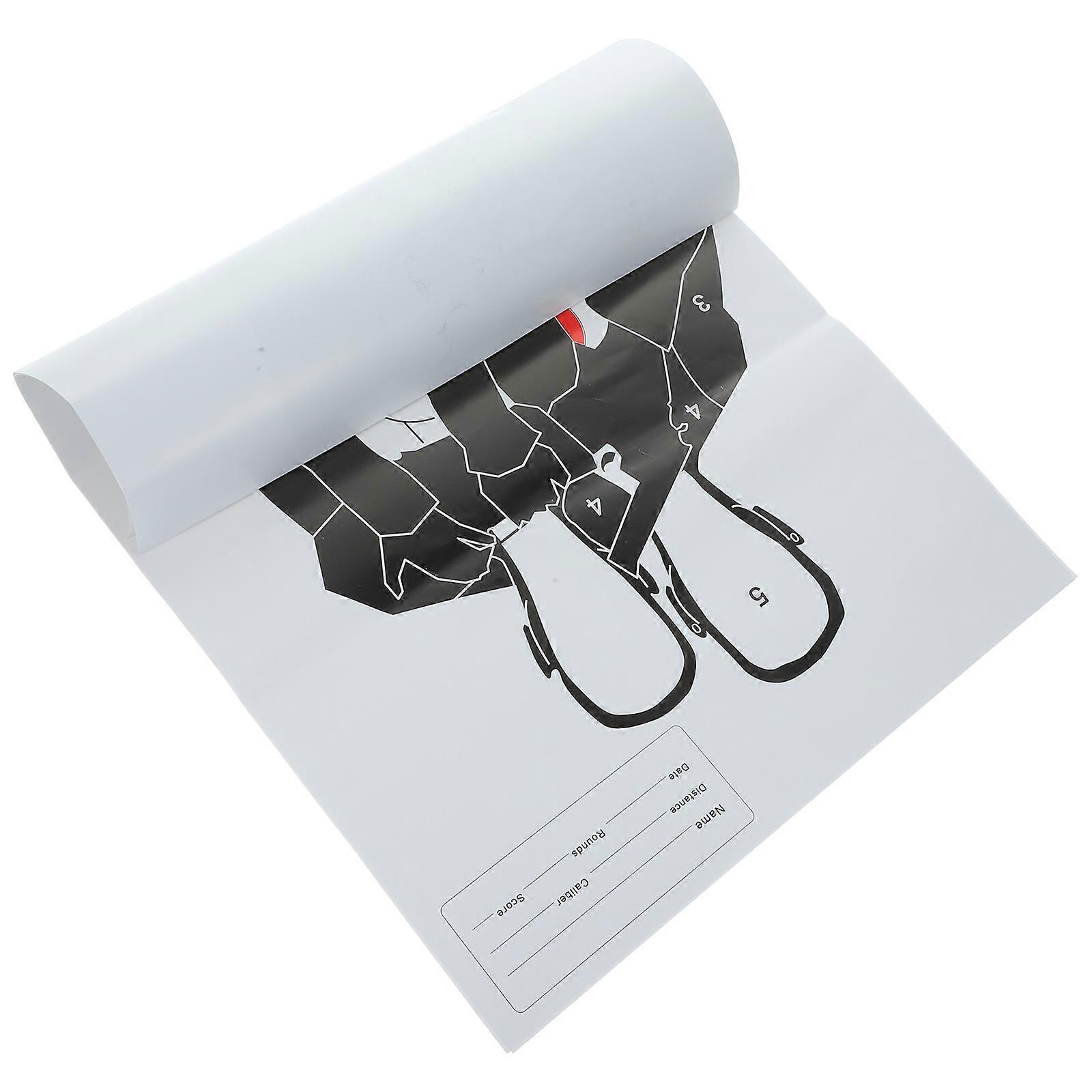 Competition Target Paper for Practice Training 8 Sheets Black Paper Label
