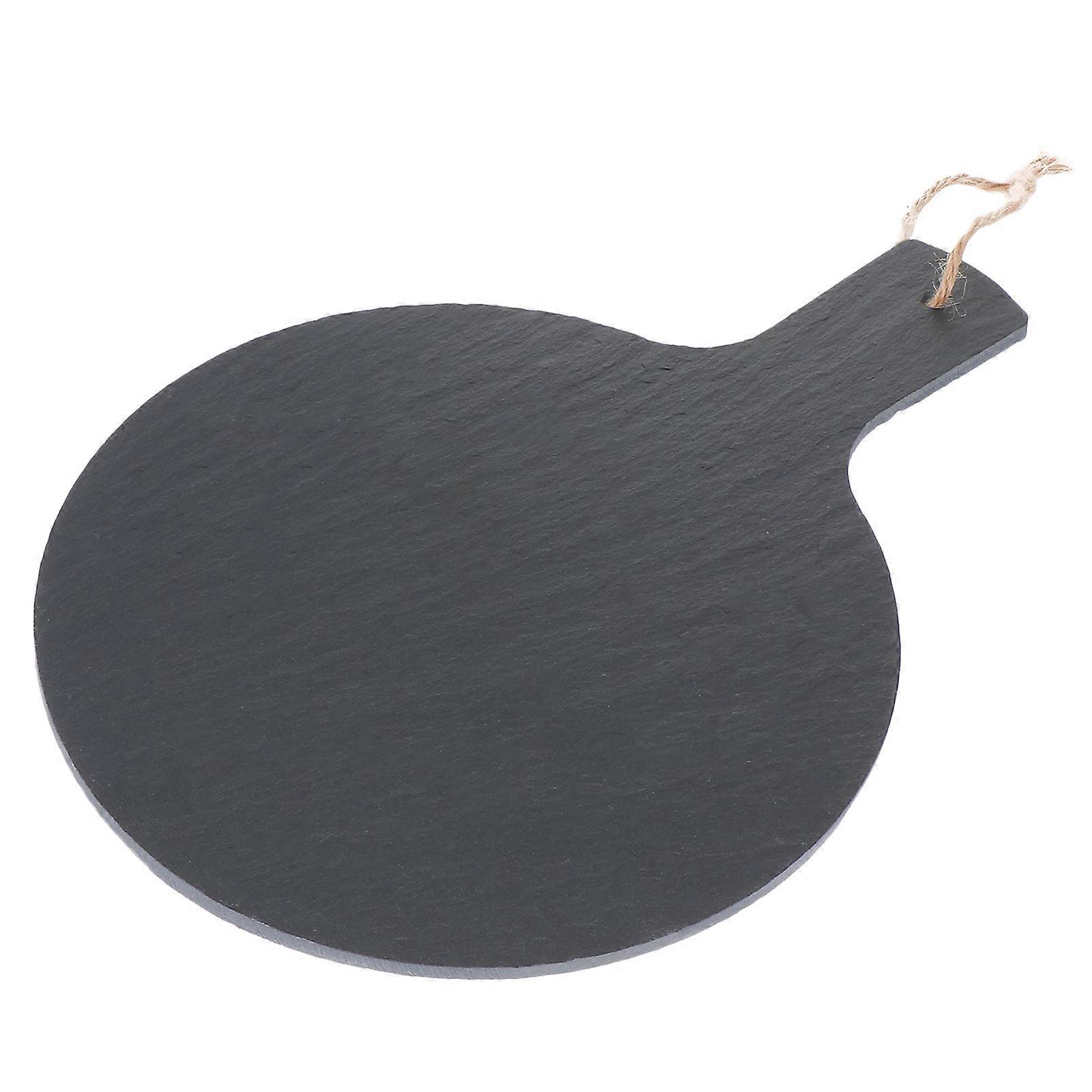 Black Steak Plate for Storage Plate 2Pcs Useful Bread Serving Dish