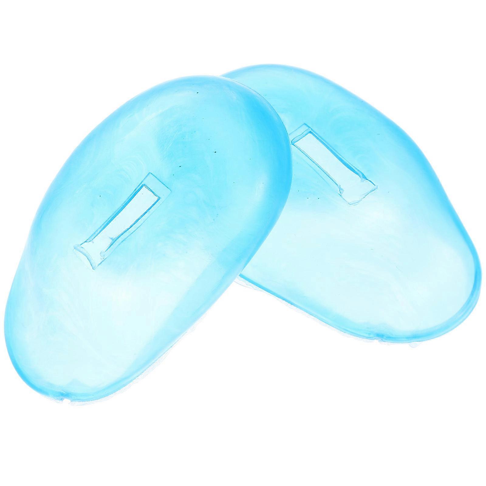 6Pcs Blue Silicone Ear Protector for Salon Ear Cover Use