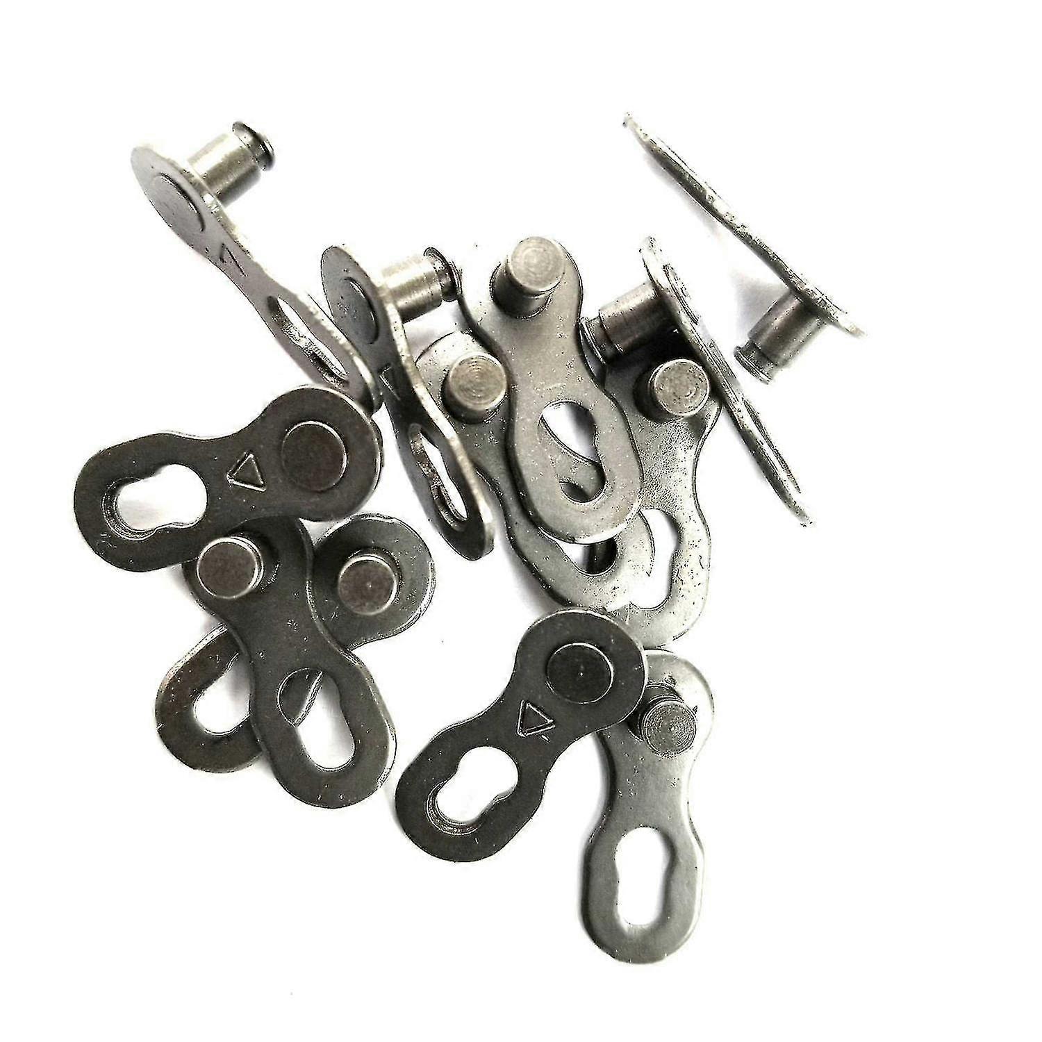 8 Pairs Lack Link for Bike 10 Speed Chain, Silver, Reusable, 2025