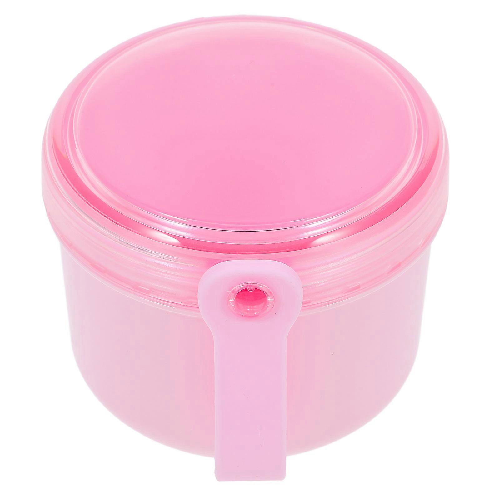 Retainer Case Portable Denture Storage Box for Storage 4Pcs Pink