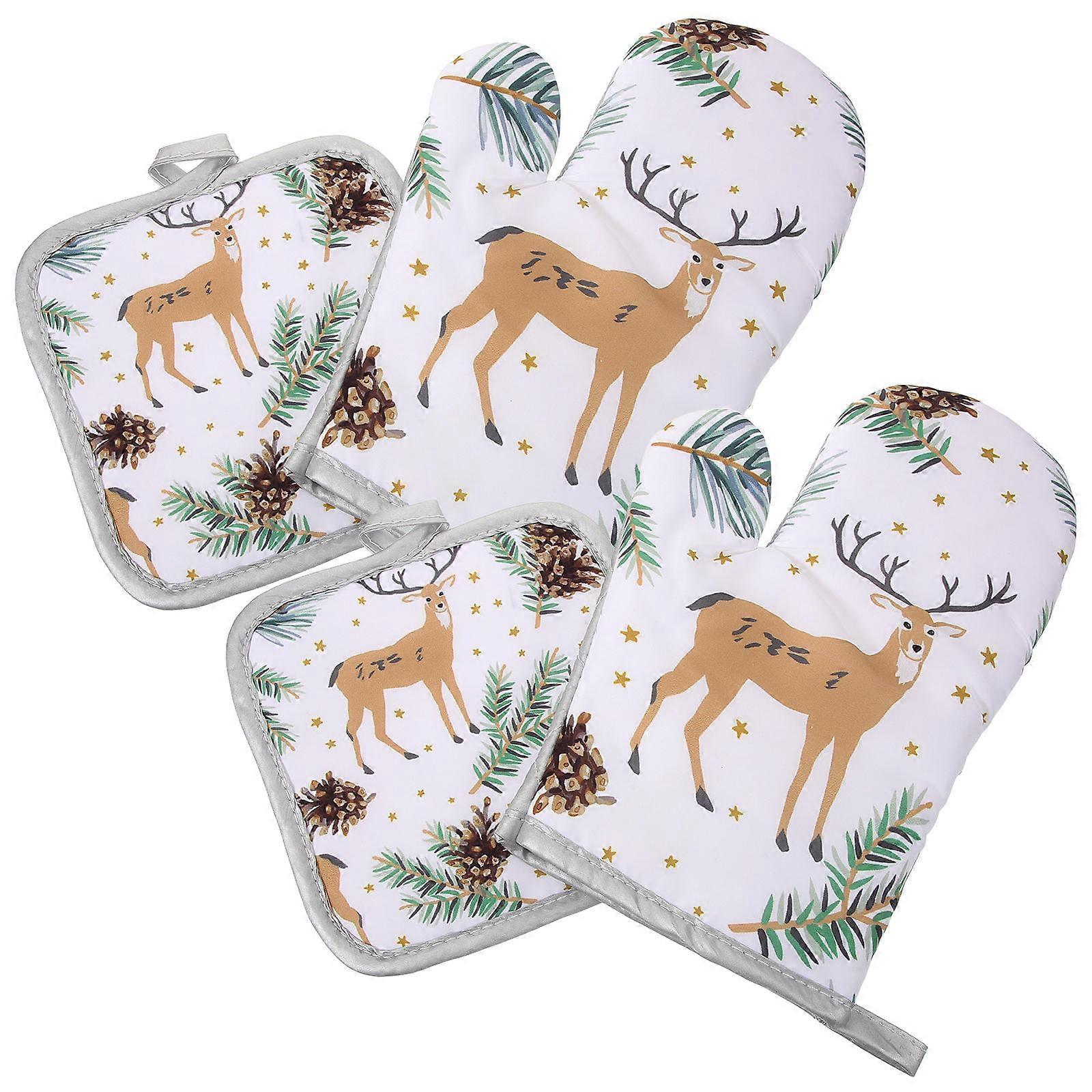 Heat Insulation Oven Glove Set for Kitchen Use 6Sets