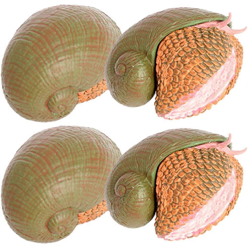 Simulation Snail Figurine Educational Toy For Children Assorted Color Durable Design 20Pcs