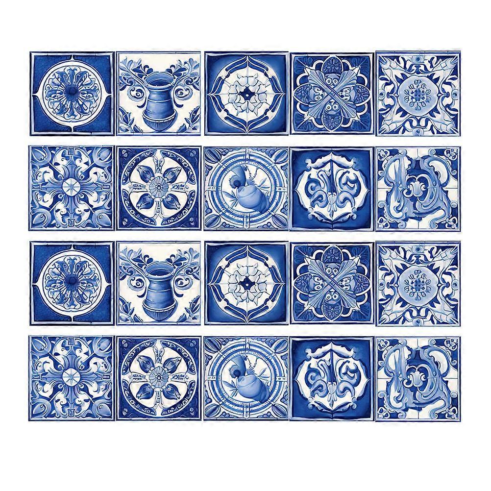 Wall Decals Tile Stickers for Kitchen and Bathroom 80Pcs PVC Material