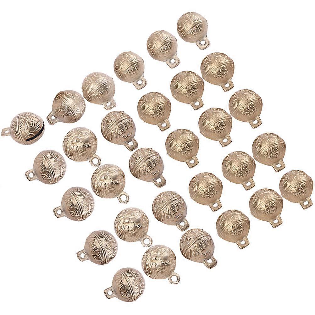 DIY Small Bells Tiger Head Pattern for Craft Projects 30Pcs