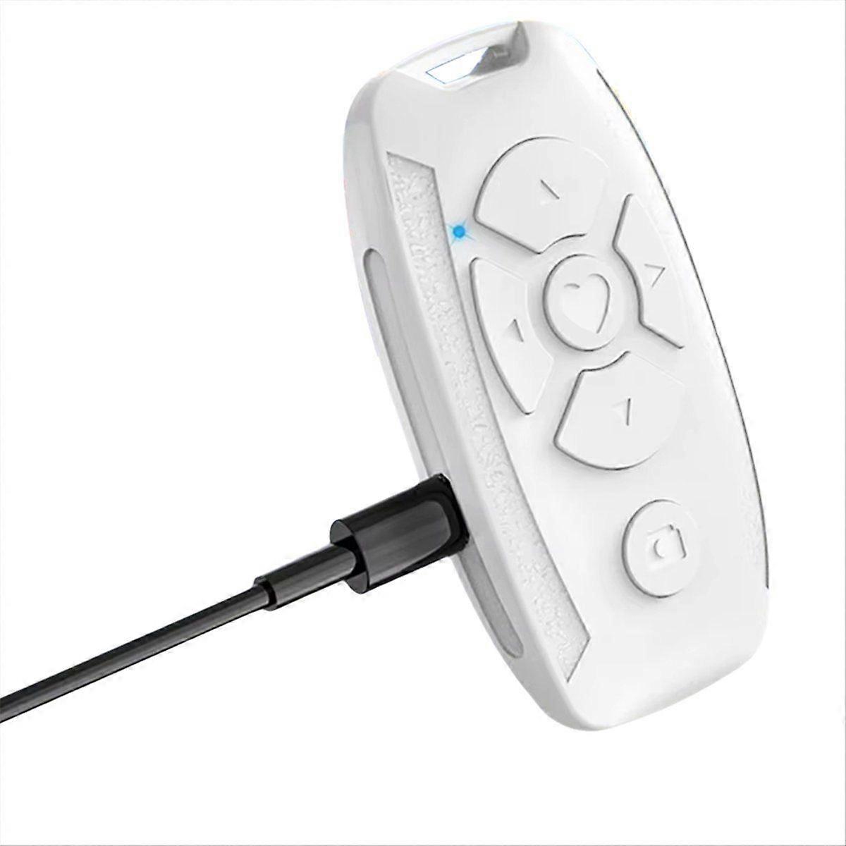 Rechargeable Bluetooth Remote Control Wireless Controller Camera Stick Shutter Release for Phones E-Book Page Turn B