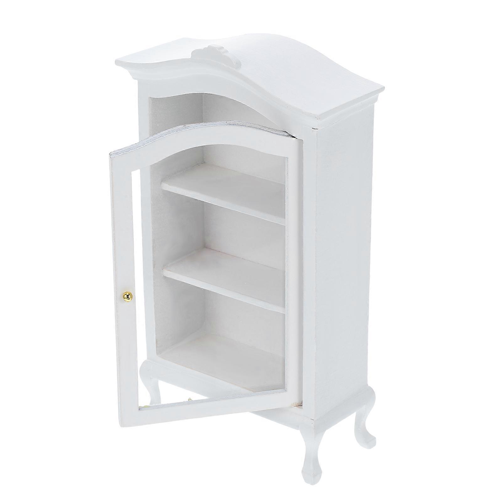 Miniature Cabinet Wooden Bookcase Model for Decoration
