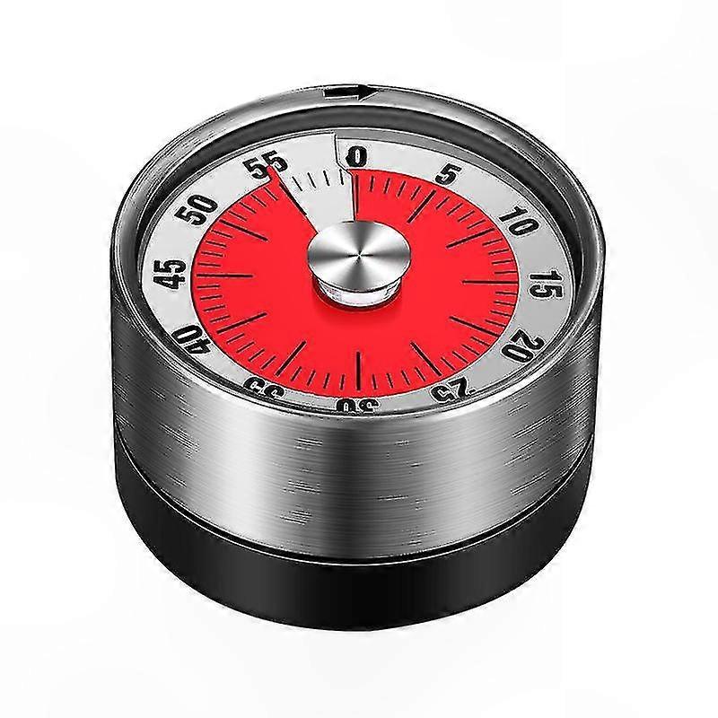 Cooking Timer with Loud Alarm, Mechanical Kitchen Clock, Magnetic Backing, Battery-Free Operation, Durable Design
