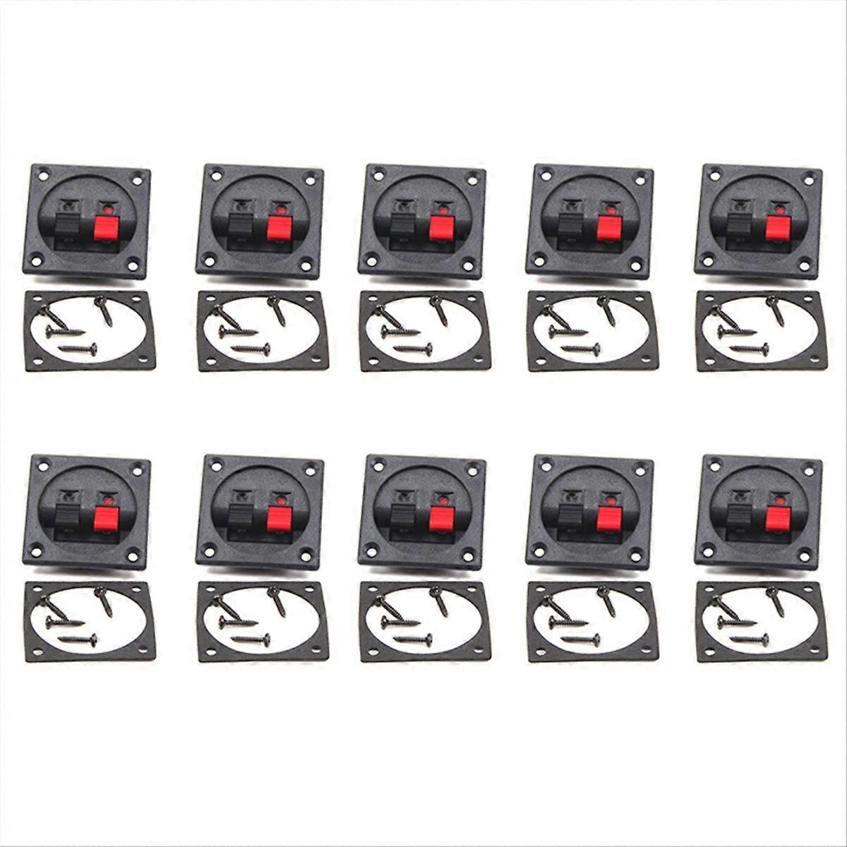 10pcs Speaker Terminal Board Connector Plates for Audio System Enhancements and DIY Projects Speake