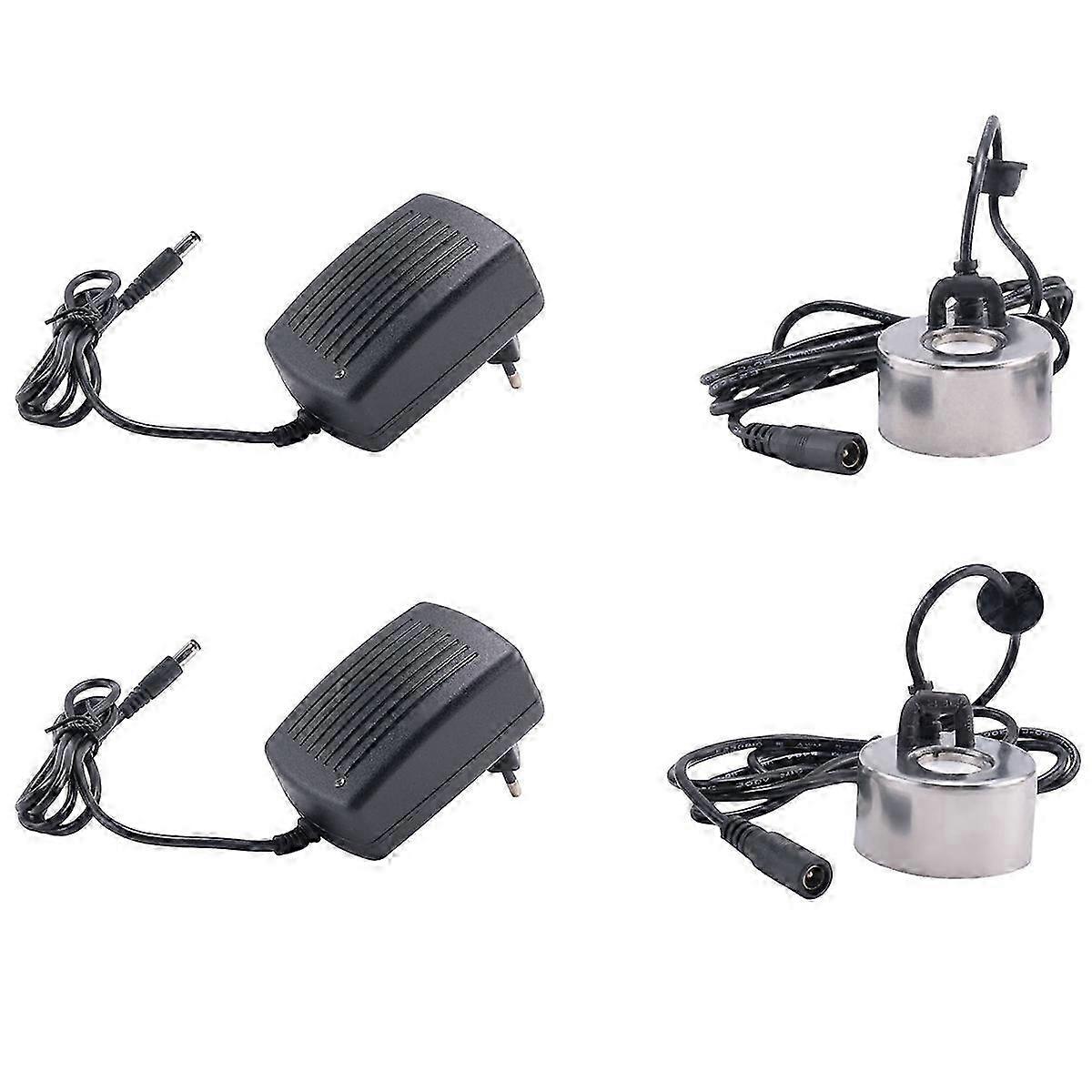 2Pcs with Plug 45Mm Humidifier Ultrasonic Mist Maker Head EU Plug