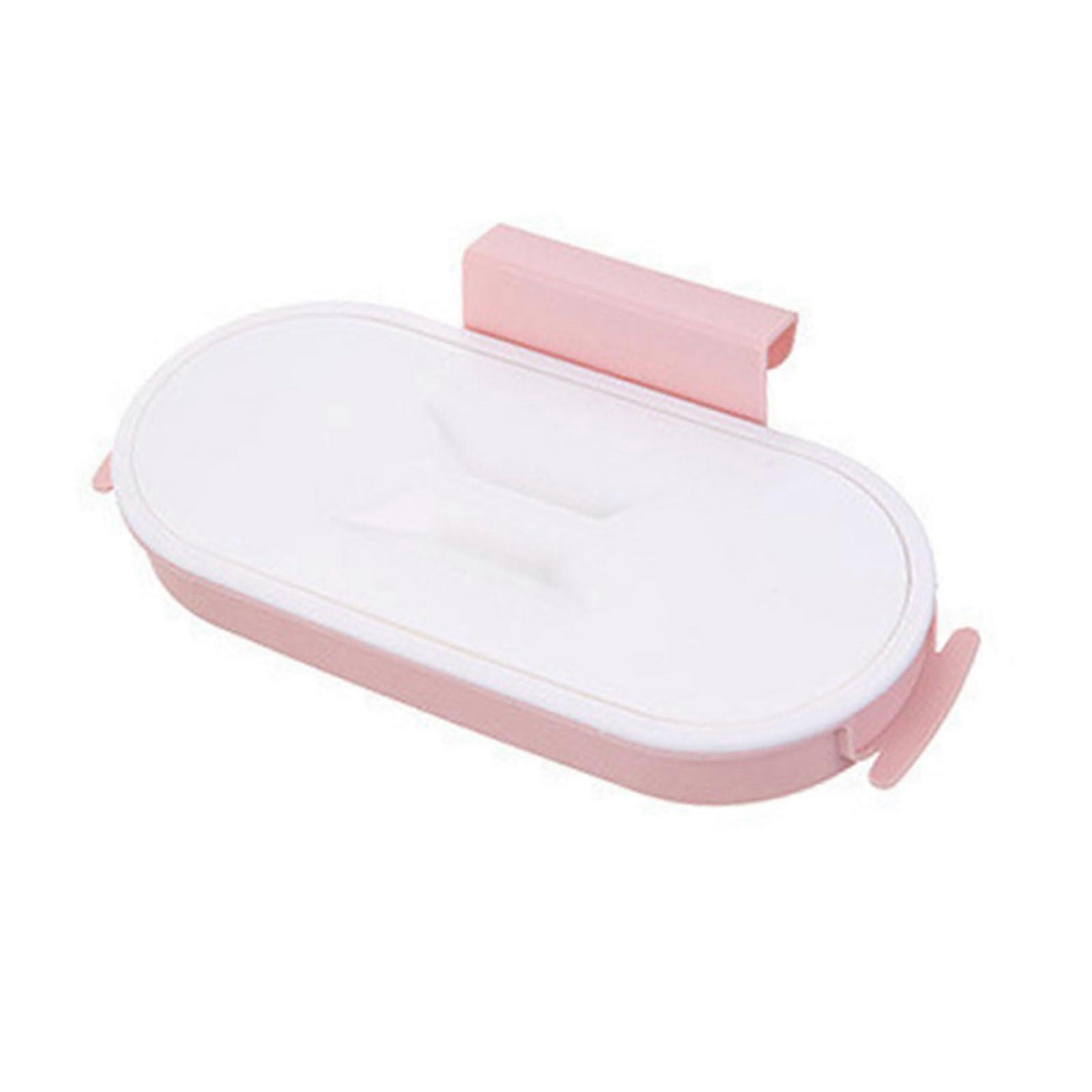 Portable Kitchen Trash Bag Holder Hanging On Cabinet Door With Lid Odor Control Universal Fit Trash Can Bracket