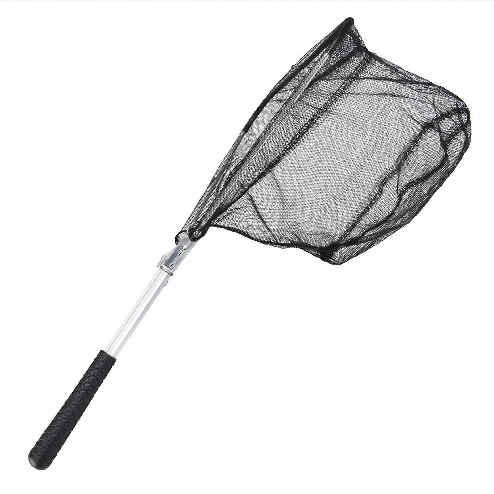 Portable Folding Fishing Net Aluminum Alloy Frame Fish Landing Net Light Weight Fishing Net for Kids and Adults Multicolor