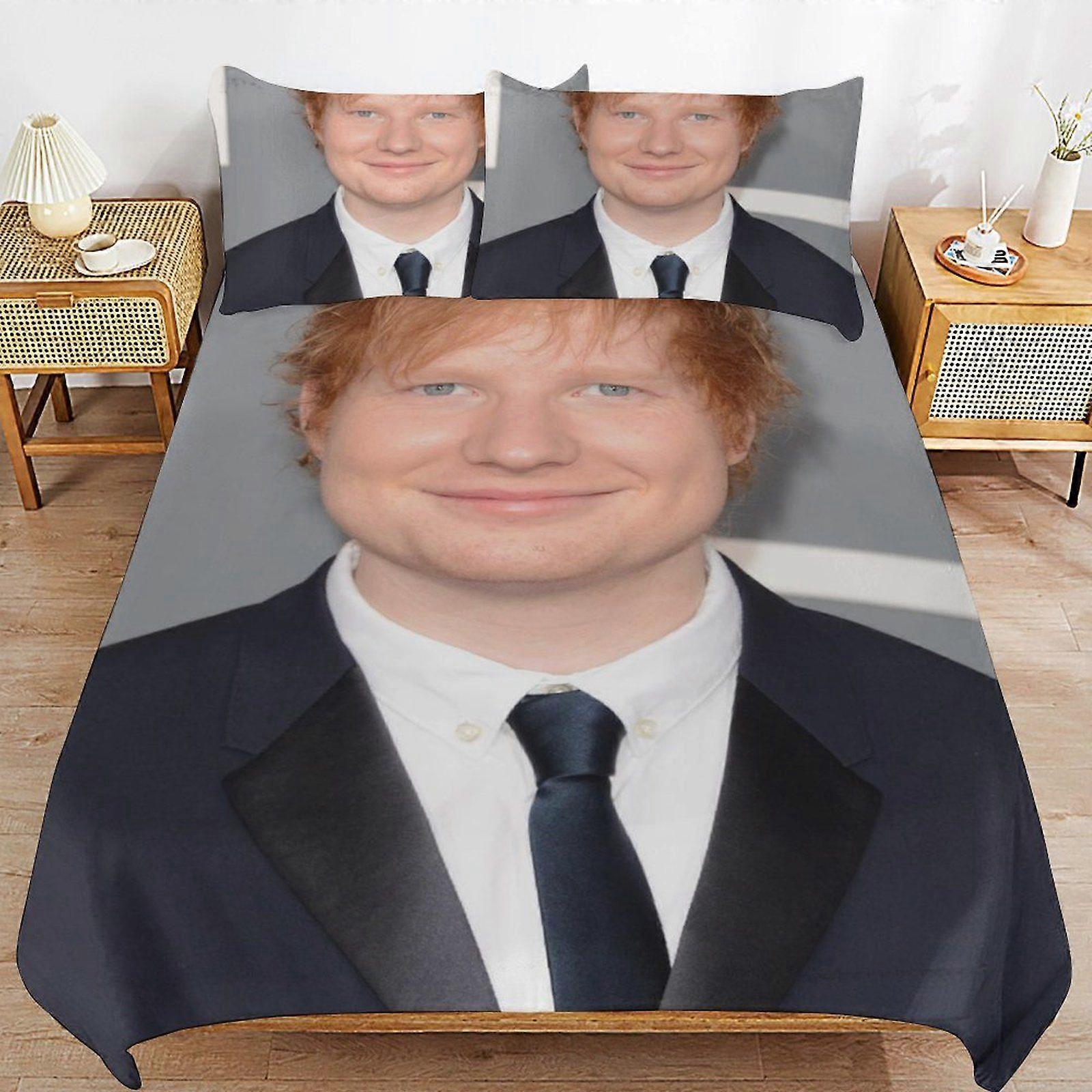 j511 Ed Sheeran Consistent Sleep Texture Secure Fit Zipper Clean Structure Fabric Duvet Cover Sets Need k511