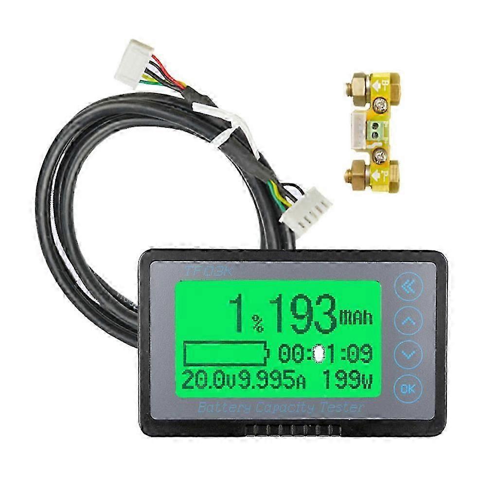 LCD Battery Capacity Monitor Gauge Meter 8-120V 100A /350A Battery Indicator Voltmeter Monitor Detector Power Display Cs