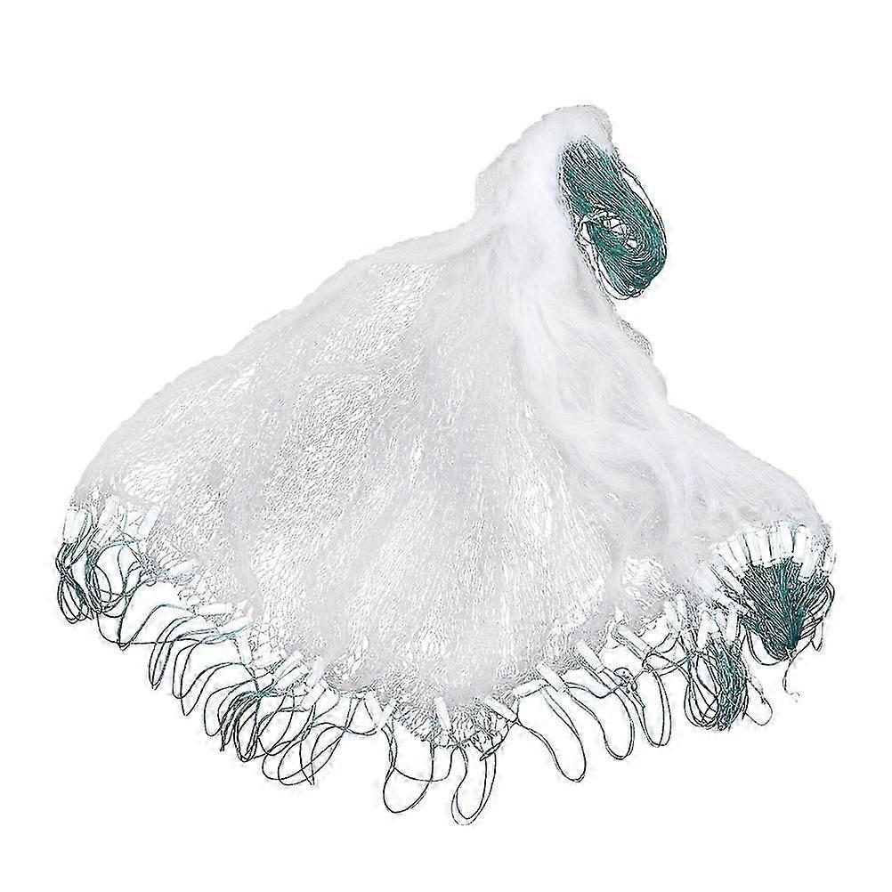 Yksikerroksinen kalastusverkkomonofilamenttikalastusverkko ja kelluva ulkona tapahtuva kalaverkkorysäkalastus (1m x 20m, 3523)