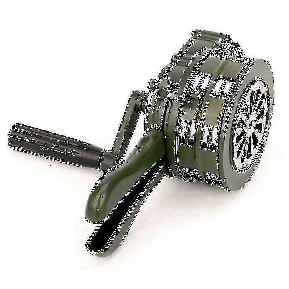 手回しのサイレンの携帯用手動操作の金属警報110dbの手持ち型の火災警報器の空気-n4787