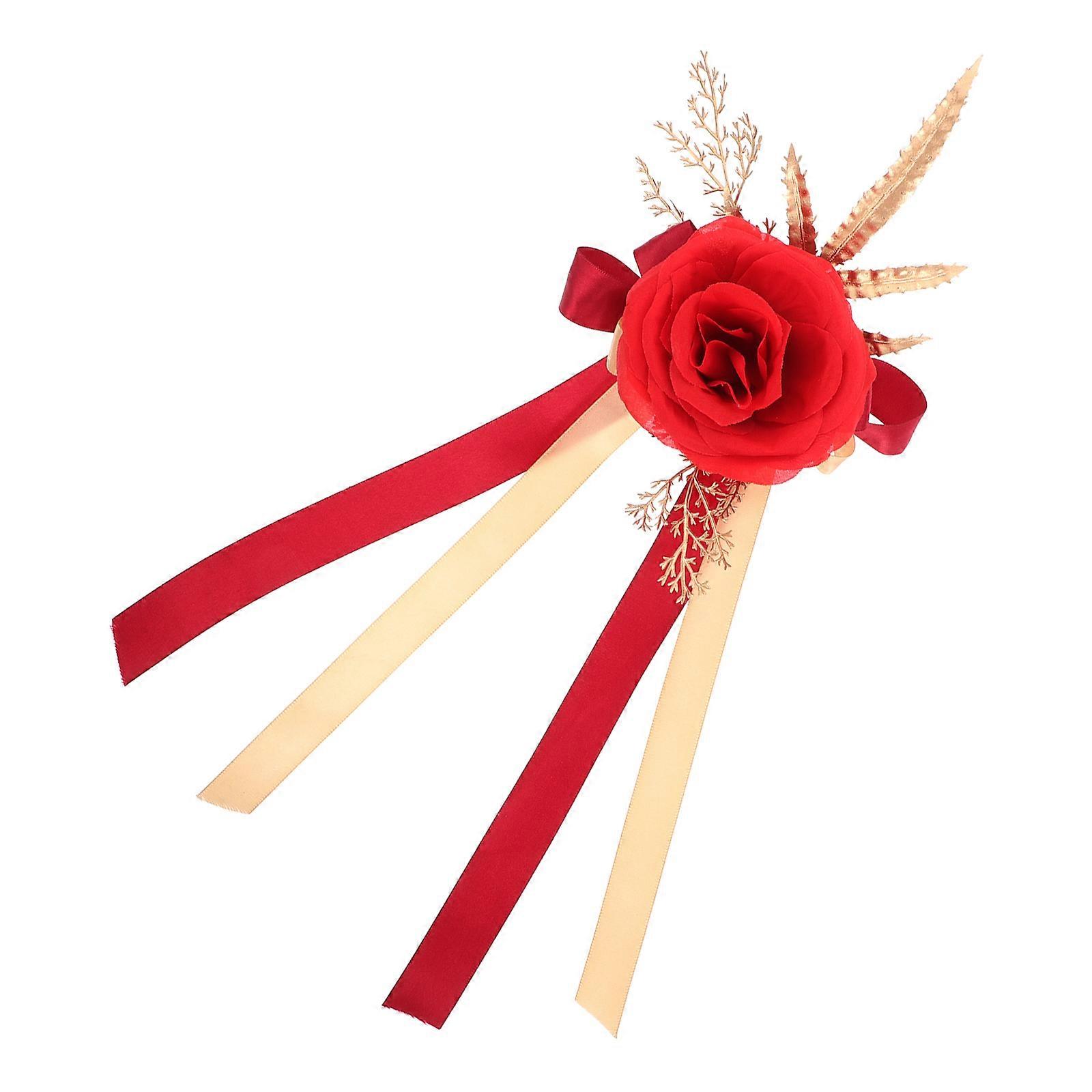 Artificial Flower Wedding Car Decoration for Rear View Mirror Use