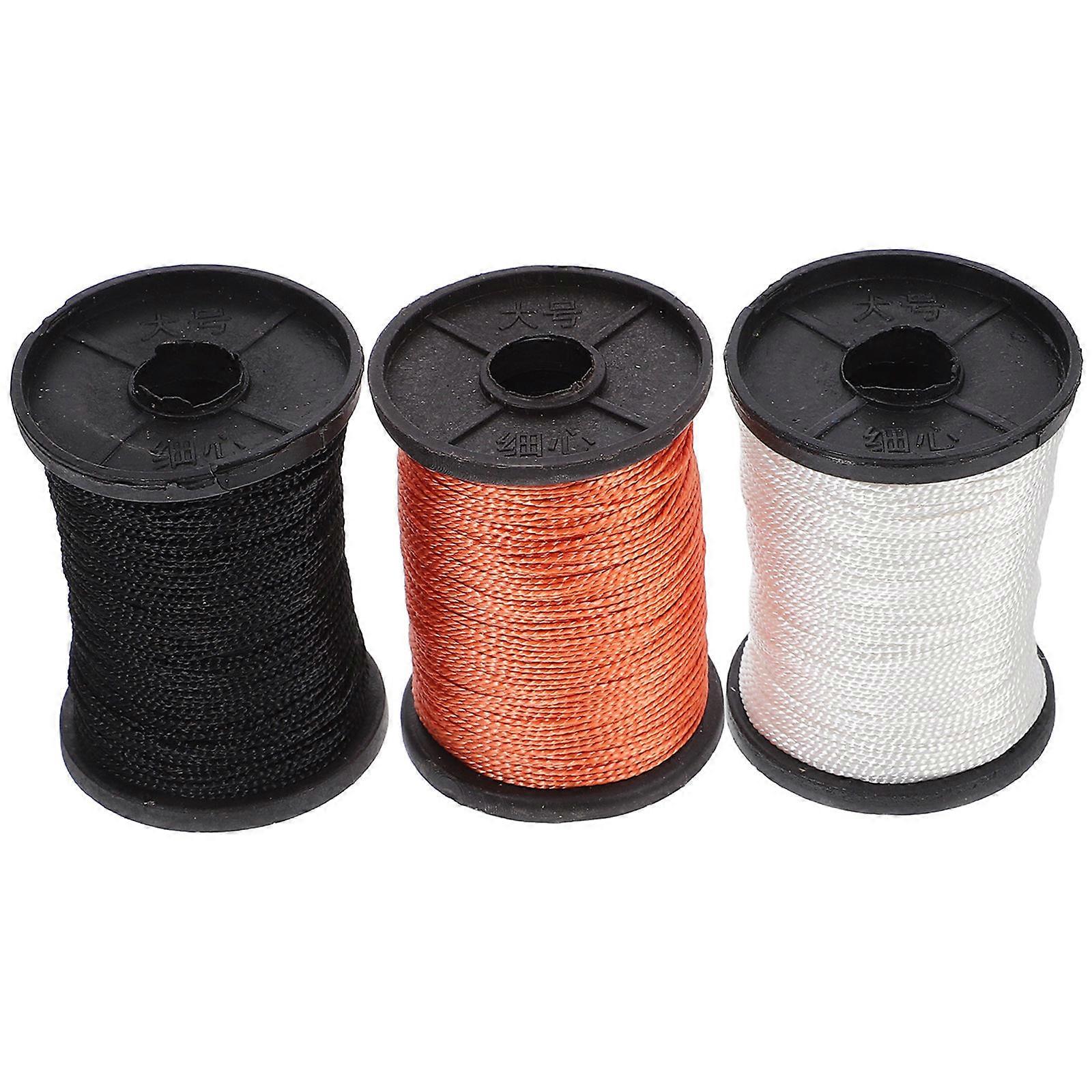 Sewing Thread for Repair Hand Stitch Thread 3 Rolls Nylon Material